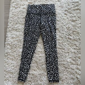 Athleta Black and White Patterned Leggings